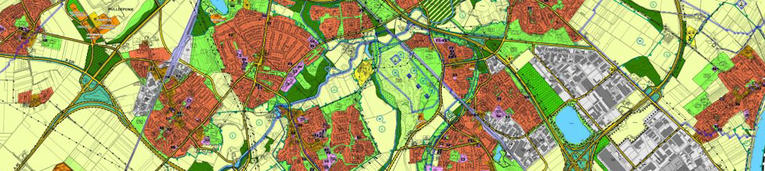 Kartenausschnitt des Flächennutzungsplans Langenfeld 