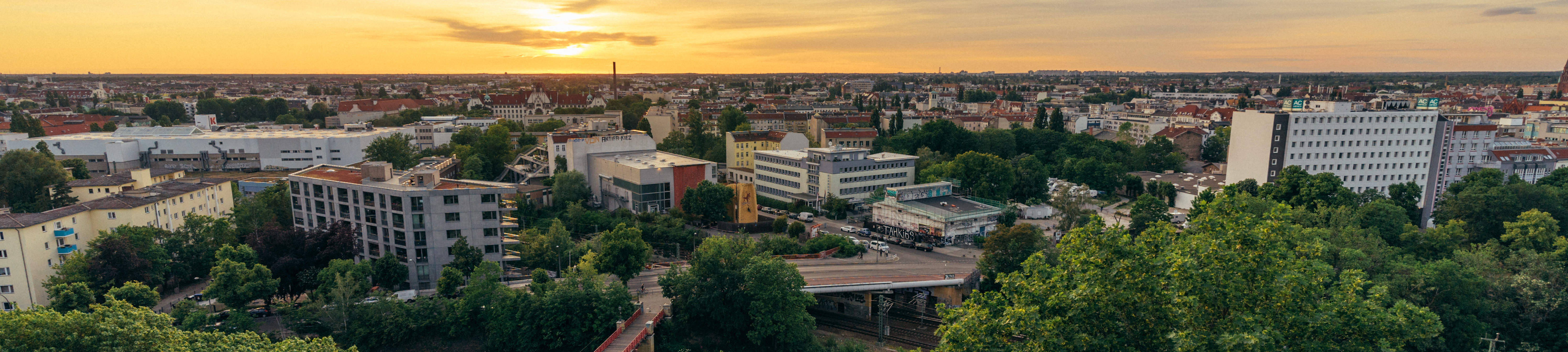 Berliner Stadtbild aus der Vogelperspektive 